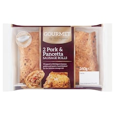 Gourmet 2 Pork And Pancetta Sausage Rolls 260G