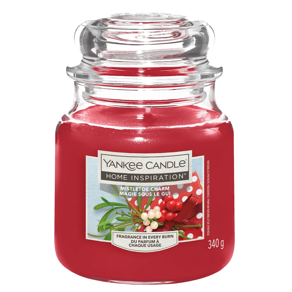 image 1 of Yankee Candle HI Mistletoe Charm Medium Jar 340g