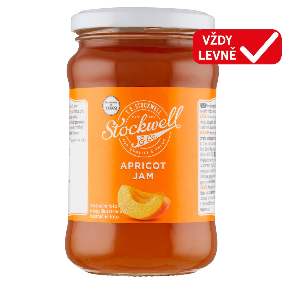 Stockwell & Co. Meruňkový džem 450g