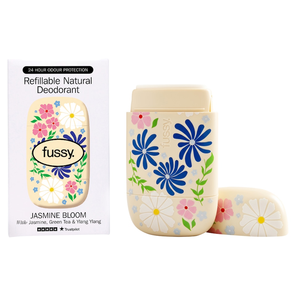image 1 of Fussy Refillable Natural Deodorant Jasmine Bloom 40g