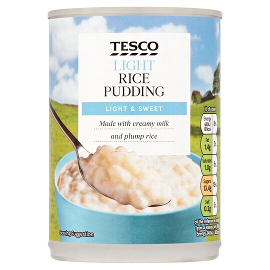 Tesco Light Rice Pudding 400G Tesco Groceries