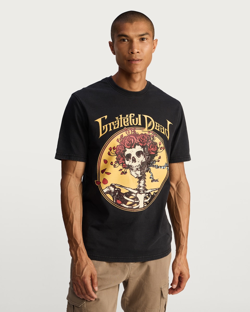 image 1 of Grateful Dead Halloween Graphic T-Shirt in Black