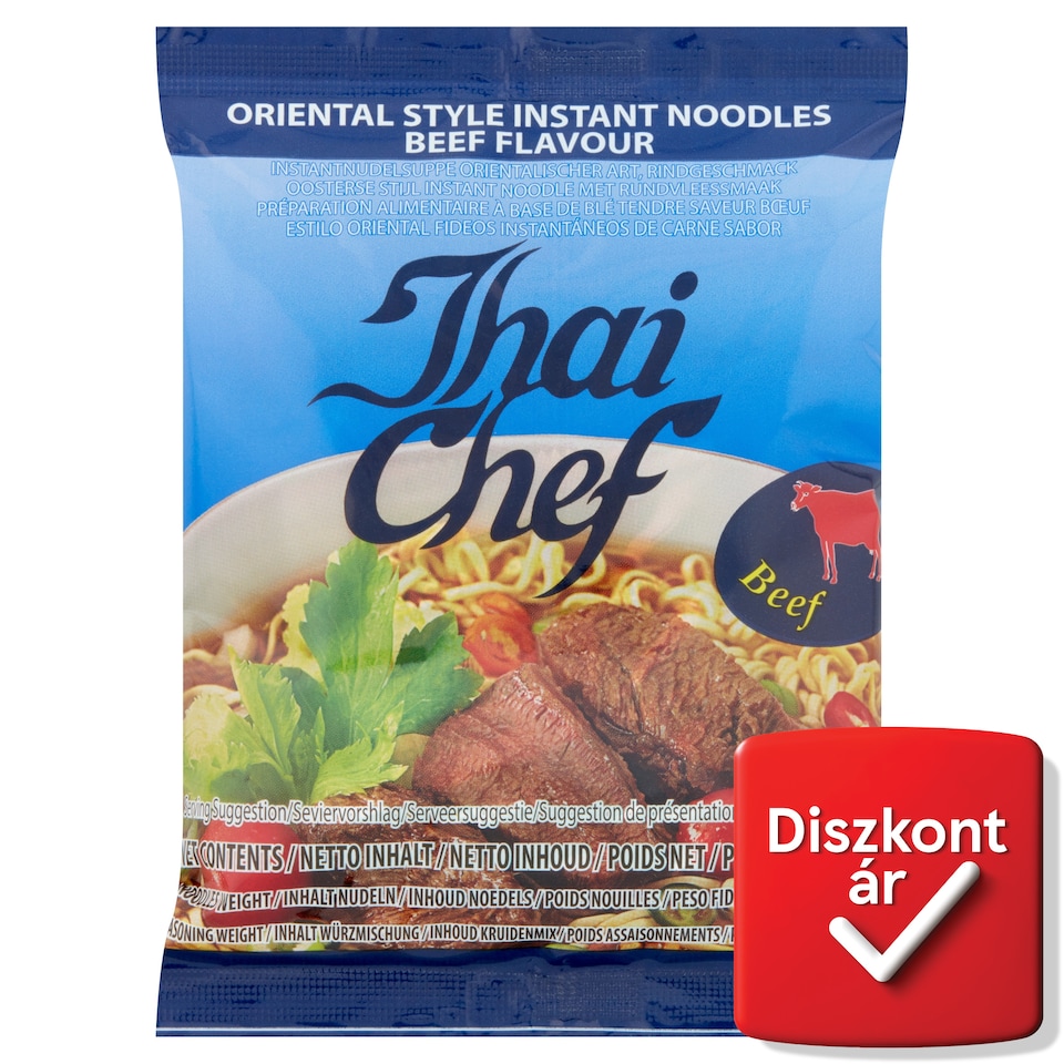 Thai Chef marhahús ízű instant tészta 60 g  1. kép