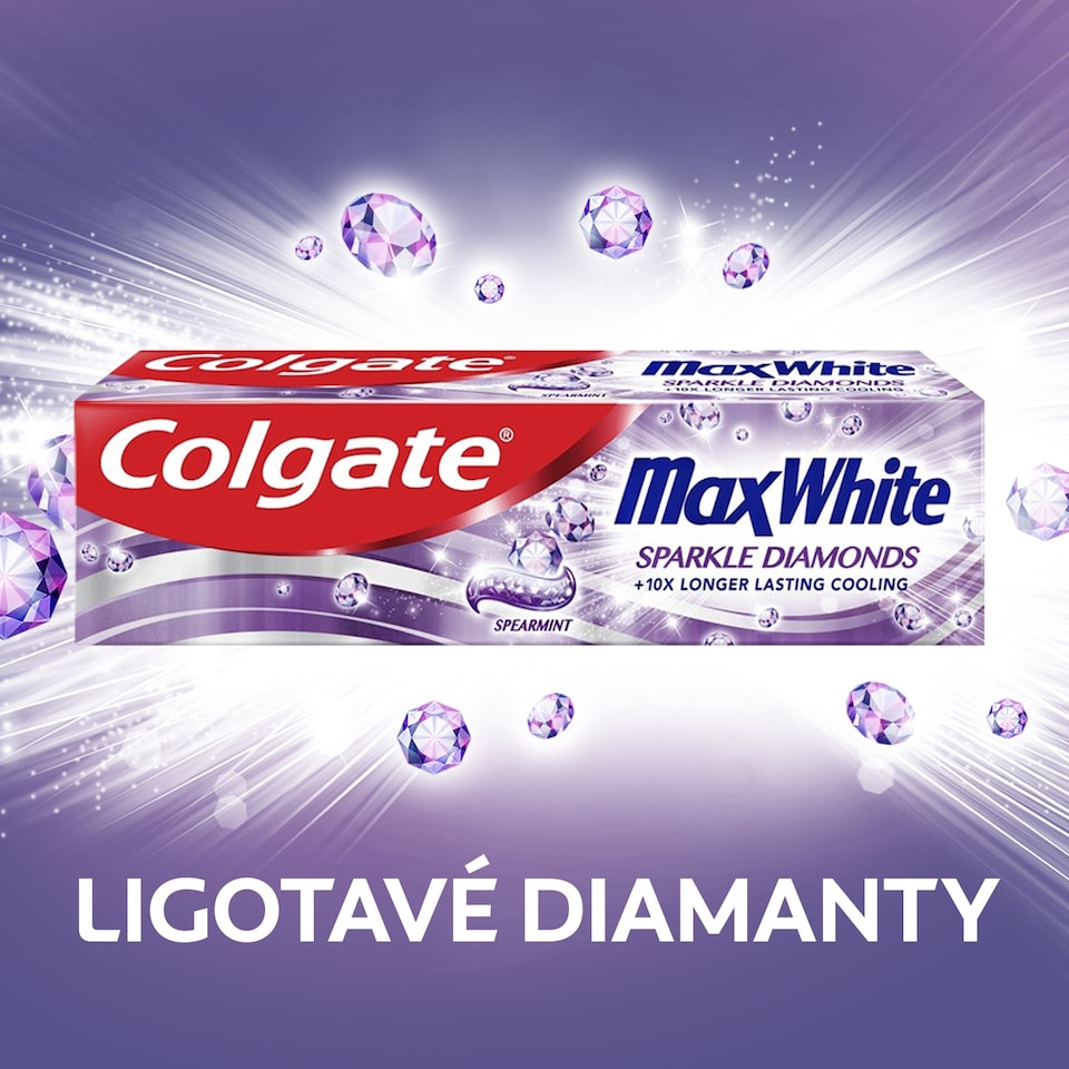 image 1 of Colgate Max White Sparkle Diamonds zubná pasta 75 ml