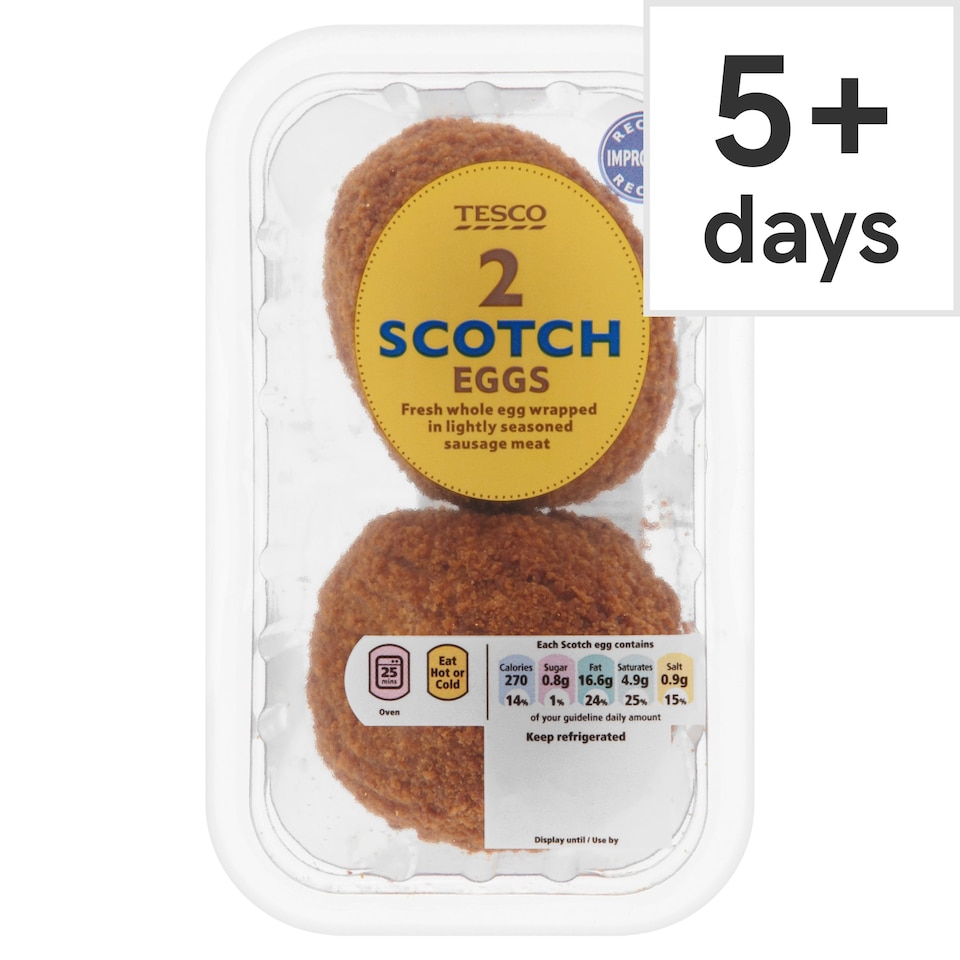 Tesco 2 Scotch Eggs 227G (C)