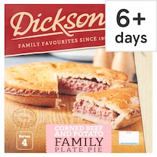 Dicksons Corned Beef and Potato Family Plate Pie 730g