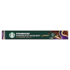Starbucks by Nespresso Chocolate Hazelnut csokoládés-mogyoró ízű őrölt pörkölt kávé 10 kapszula 51 g