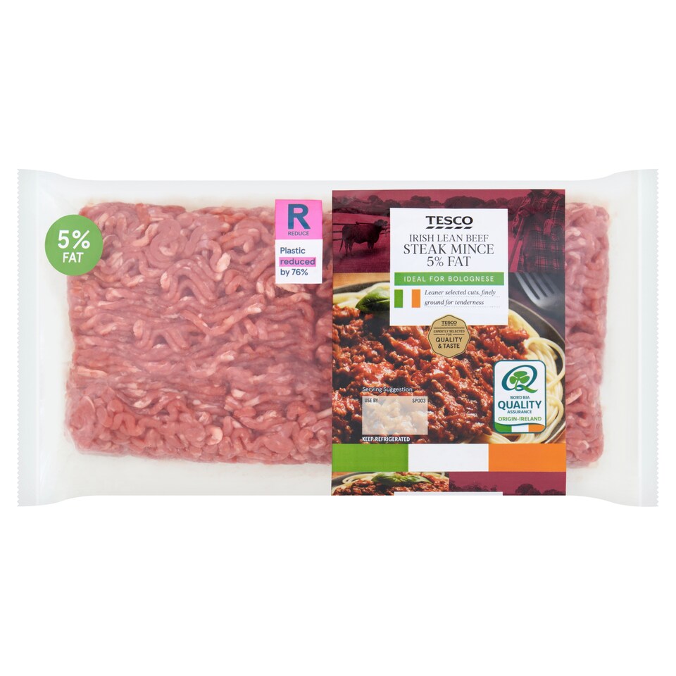 Tesco Irish Lean Beef Steak Mince 5% Fat797g
