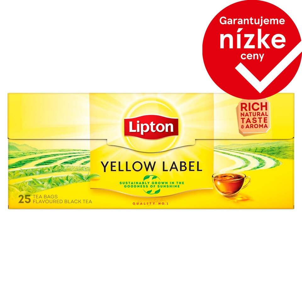 image 1 of Lipton Yellow Label Black Tea 25 Tea Bags 50 g