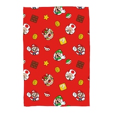 SUPER MARIO CIRCLES FLEECE BLANKET