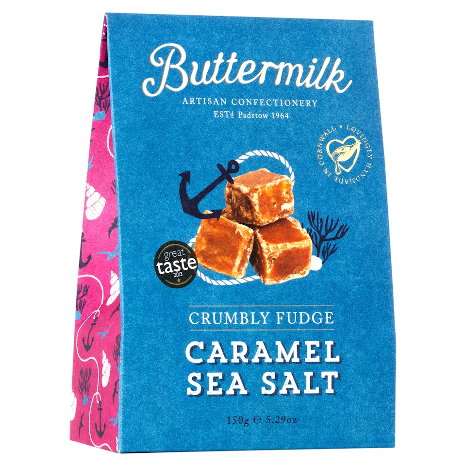Buttermilk Crumbly Caramel Sea Salt Fudge Sharing Box 150g
