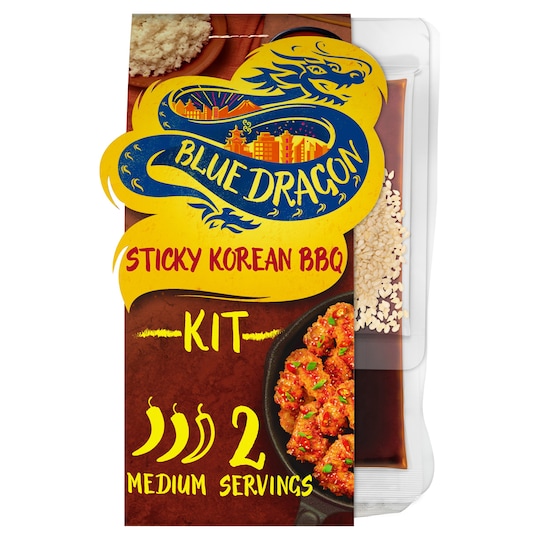 Blue Dragon Sticky Korean Bbq Meal Kit 222G Tesco Groceries