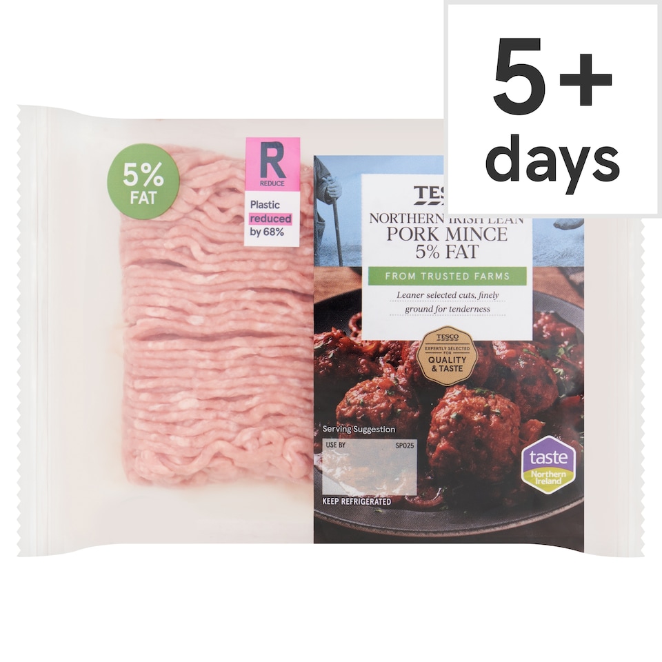 Tesco Northern Irish Lean Pork Mince 5% Fat 500g