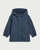 image 3 of F&F Boys Hooded Shower Resistant Raincoat in Blue