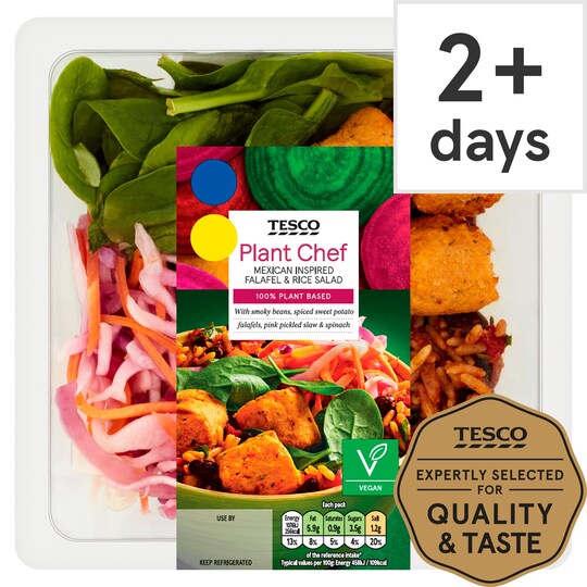 T.P/Chef Mexican Inspired Falafel & Rice Salad 235G Tesco Groceries