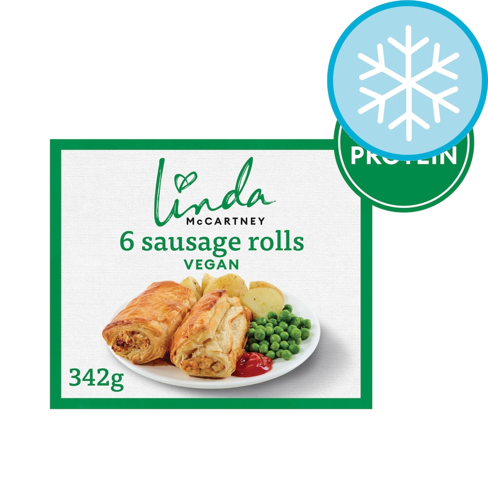 Linda Mccartneys 6 Vegetarian Sausages Rolls 342G