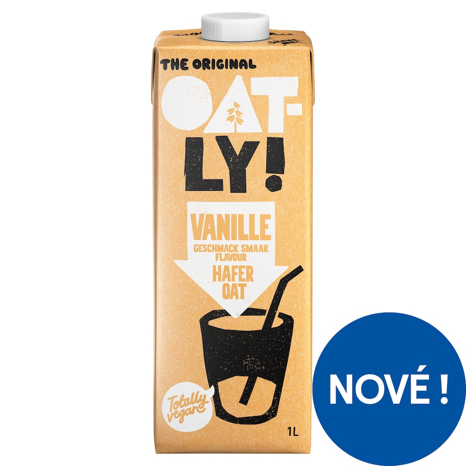 Oatly! Ovesný nápoj s vanilkovou příchutí 1l