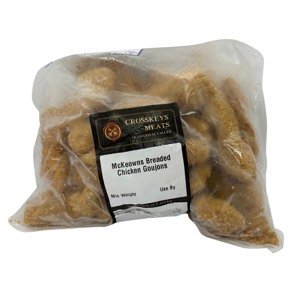Crosskeys Meats McKeowns Breaded Chicken Goujons 1Kg