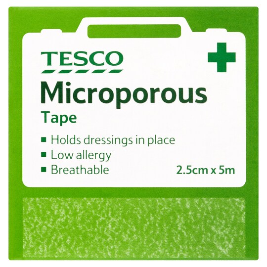 Tesco Microporous Tape 5Mx2.5Cm Tesco Groceries