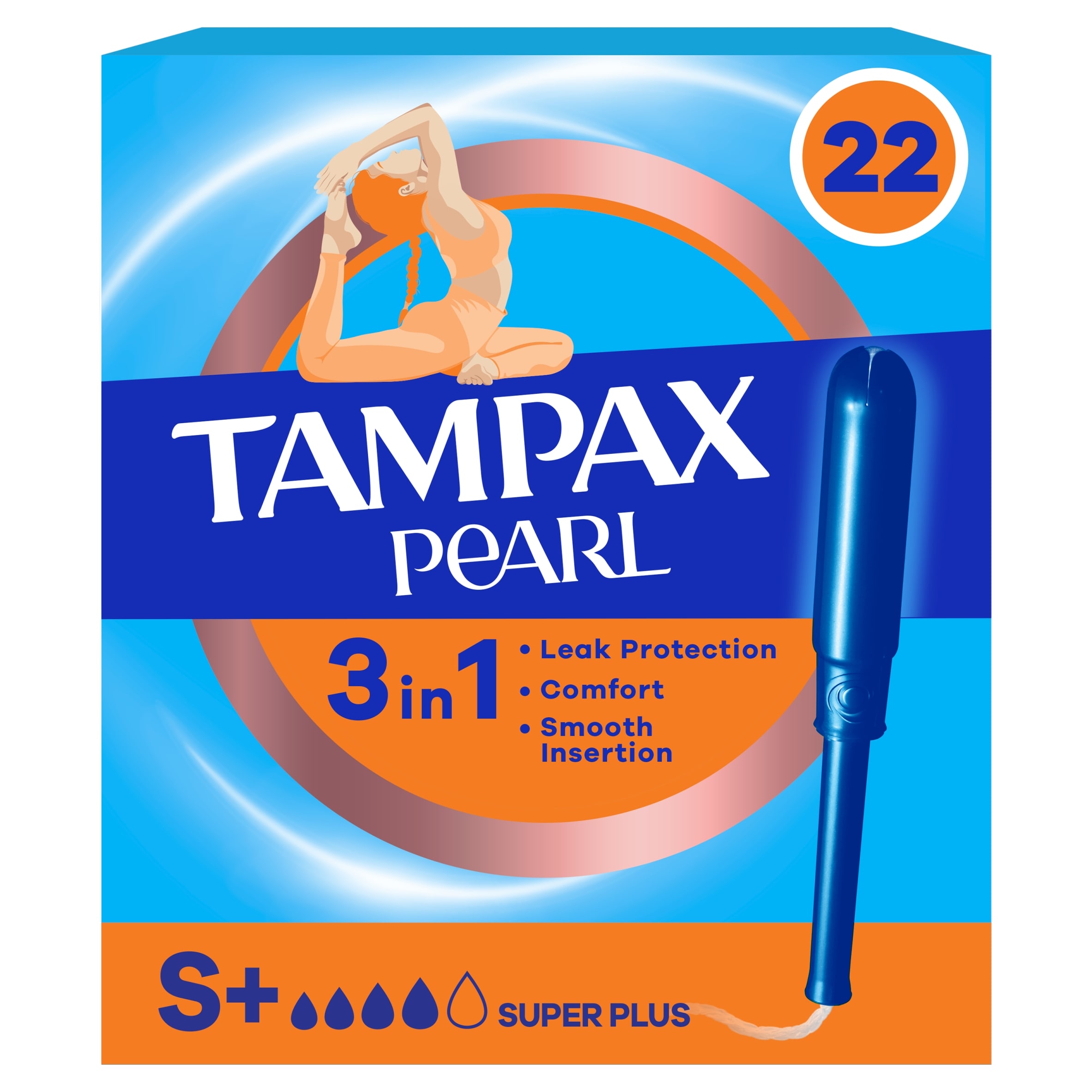 Tampax Pearl Tampons Super Plus 22CT