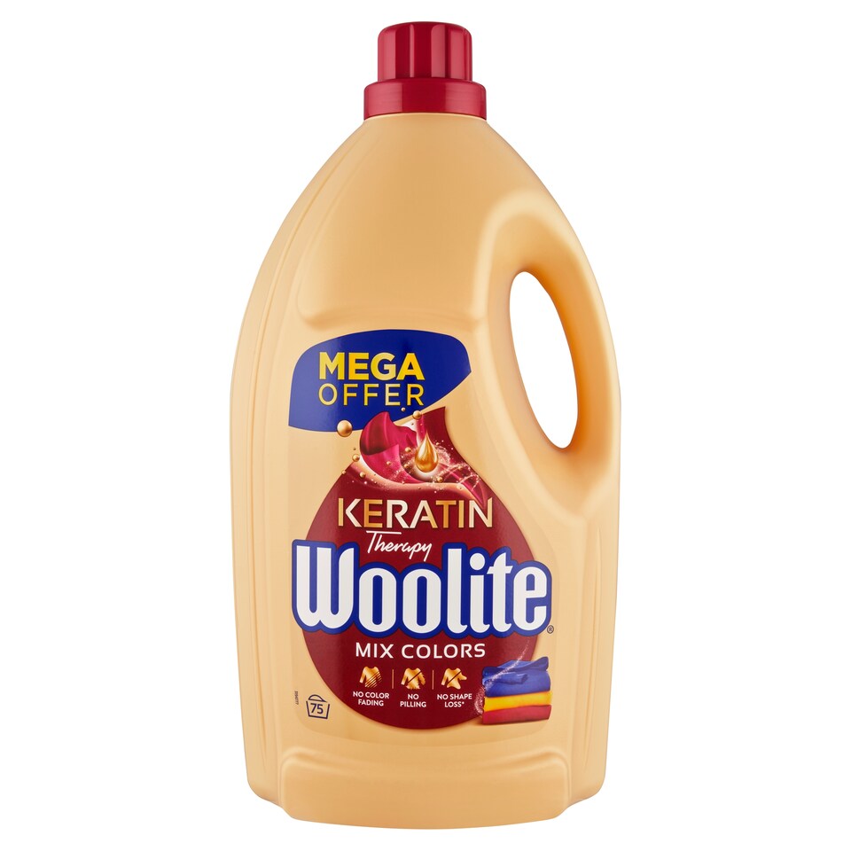 image 1 of Woolite Keratin Therapy Liquid Detergent with Keratin for Colored Laundry 75 Washes 4.5 L