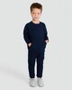 image 2 of F&F Boys Cotton Blend Textured Geometric Sweatshirt and Joggers Set in Navy