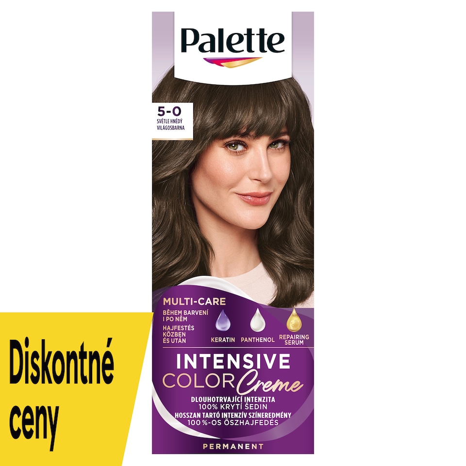obrázok 1 z Palette Intensive Color Creme farba na vlasy Svetlohnedý 5-0
