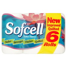 Sofcell Toilet Tissue 6 Roll