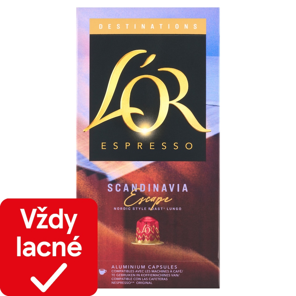 obrázok 1 z L'OR Espresso Scandinavia Escape pražená mletá káva 10 kapsúl 52 g