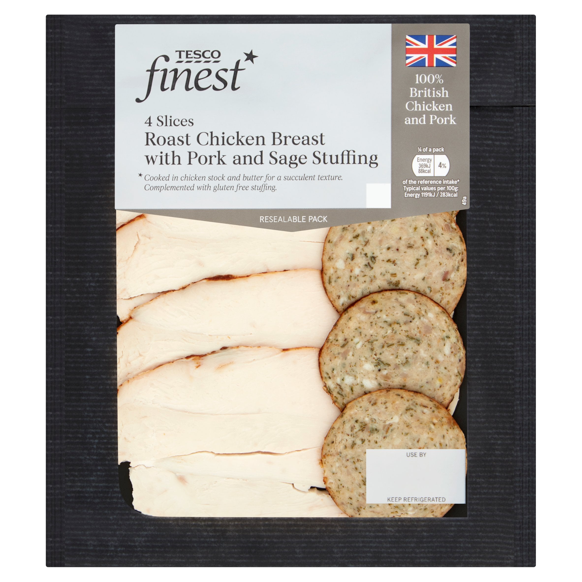 tesco chicken in a bolsa with stuffing