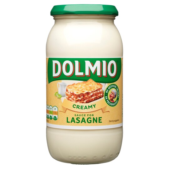 Dolmio Creamy White Lasagne Sauce 470G Tesco Groceries