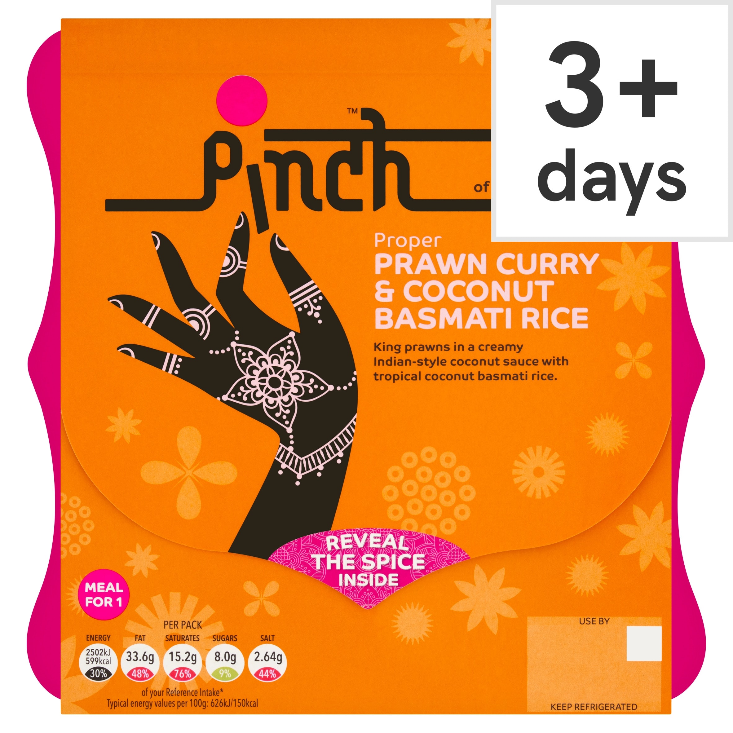 Pinch Proper Prawn Curry & Coconut Basmati Rice​ 400g