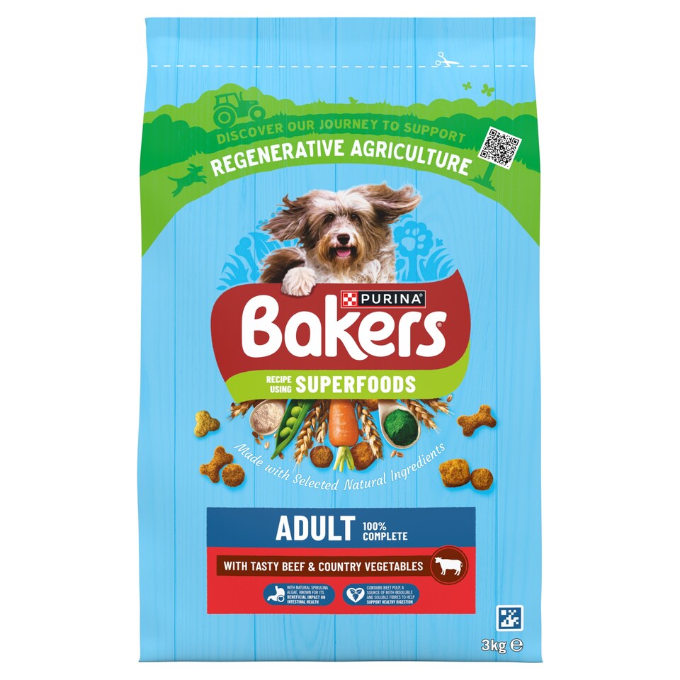 image 1 of Bakers Dog Food Beef & Vegetable 3Kg