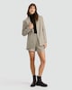 image 1 of F&F Houndstooth Print Pleated Co-ord Shorts in Neutral