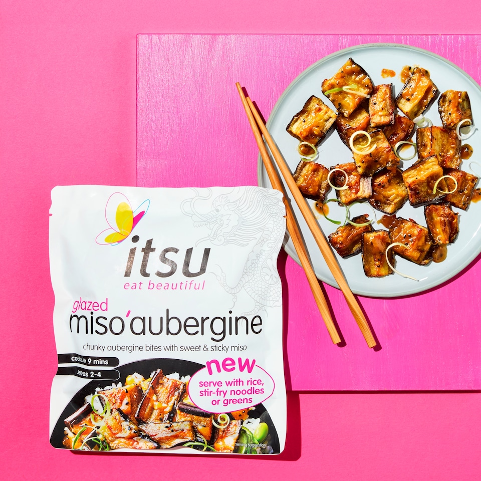 image 1 of itsu glazed miso aubergine 330g