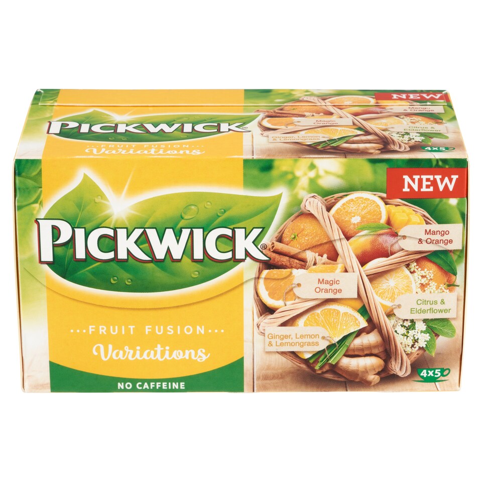 image 1 of Pickwick Fruit Fusion Variations Selection of Fruit Herbal Teas 20 pcs 37.5 g