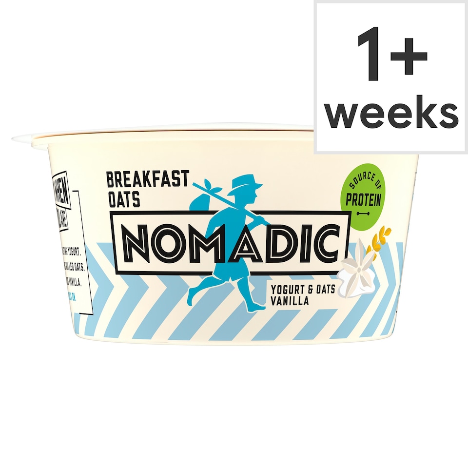 Nomadic Breakfast Yogurt & Oats Vanilla 140G Tesco Groceries