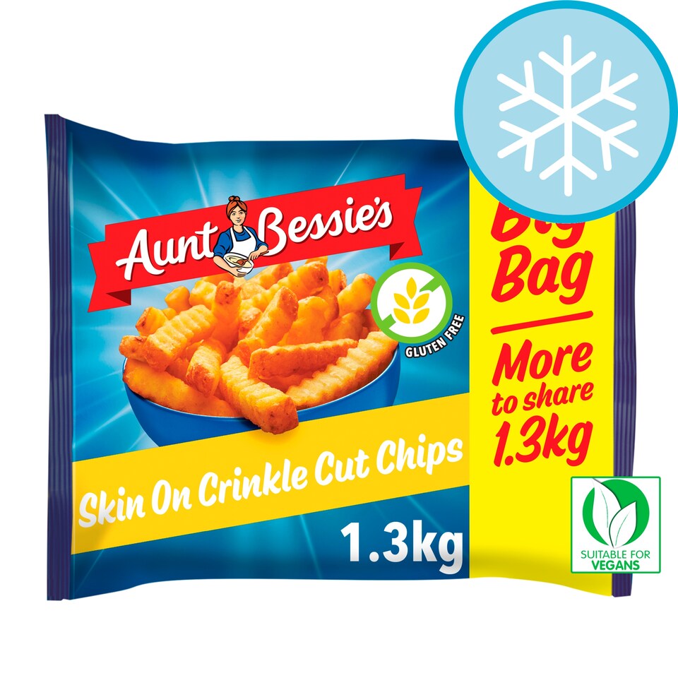 image 1 of Aunt Bessie Crspy Skin On Crinkle Cut Chips 1.3Kg