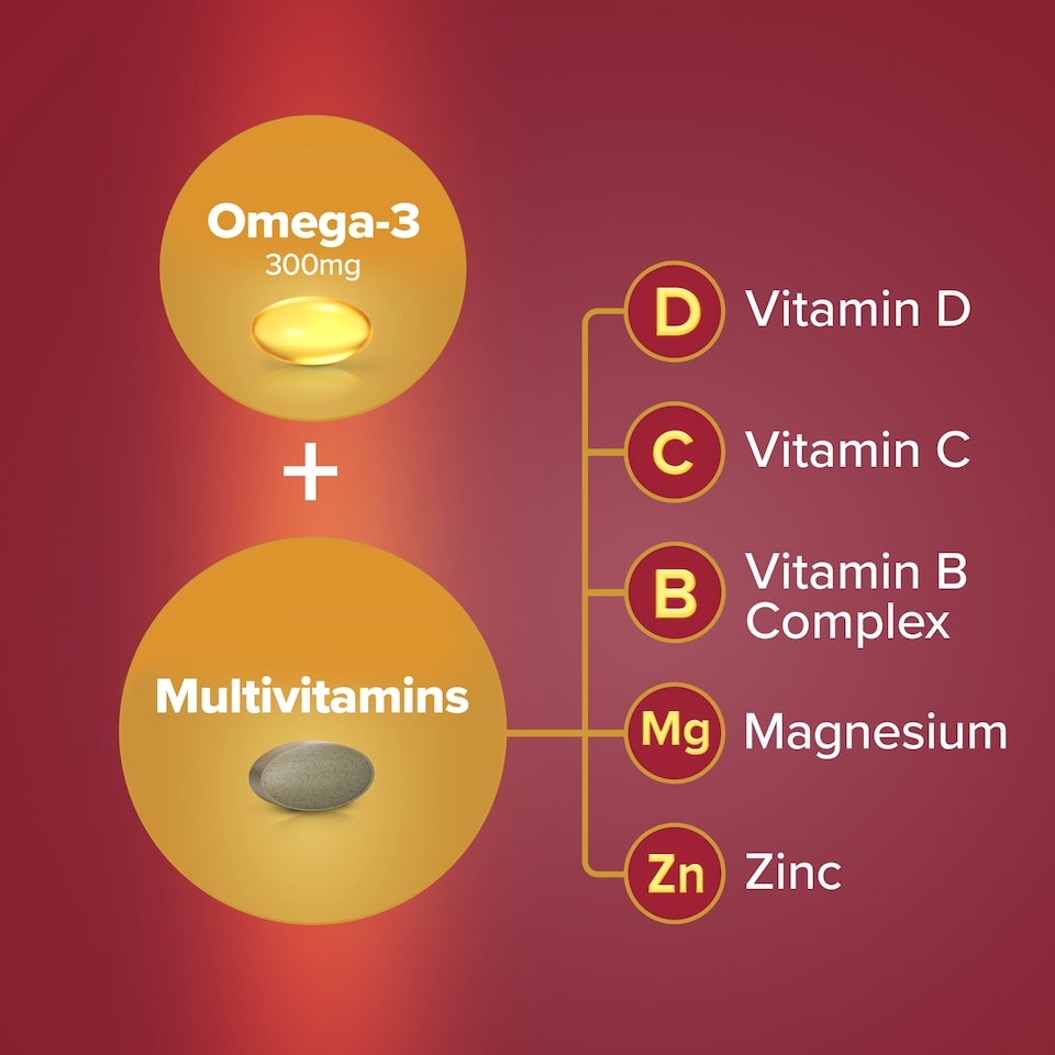 image 1 of Seven Seas Omega-3 & Multivitamins Man Duo Pack 60s