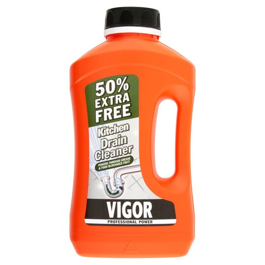 Vigor Power Kitchen Drain Cleaner 500G Tesco Groceries