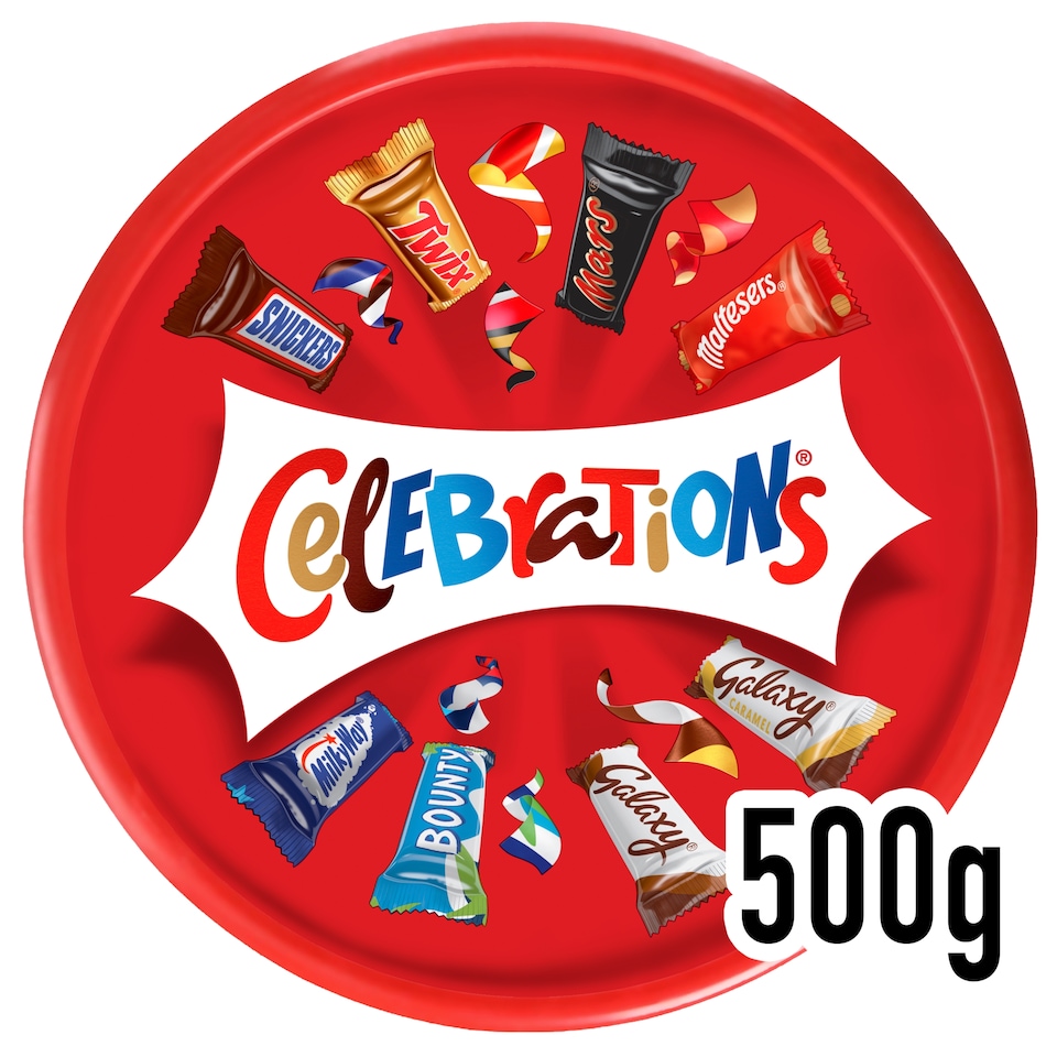 Celebrations Milk Chocolates Sharing Gift Tub 500g