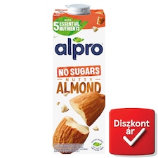 Alpro cukormentes UHT mandulaital hozzáadott kalciummal, jóddal, B12-, D2- és E-vitaminnal 1 l
