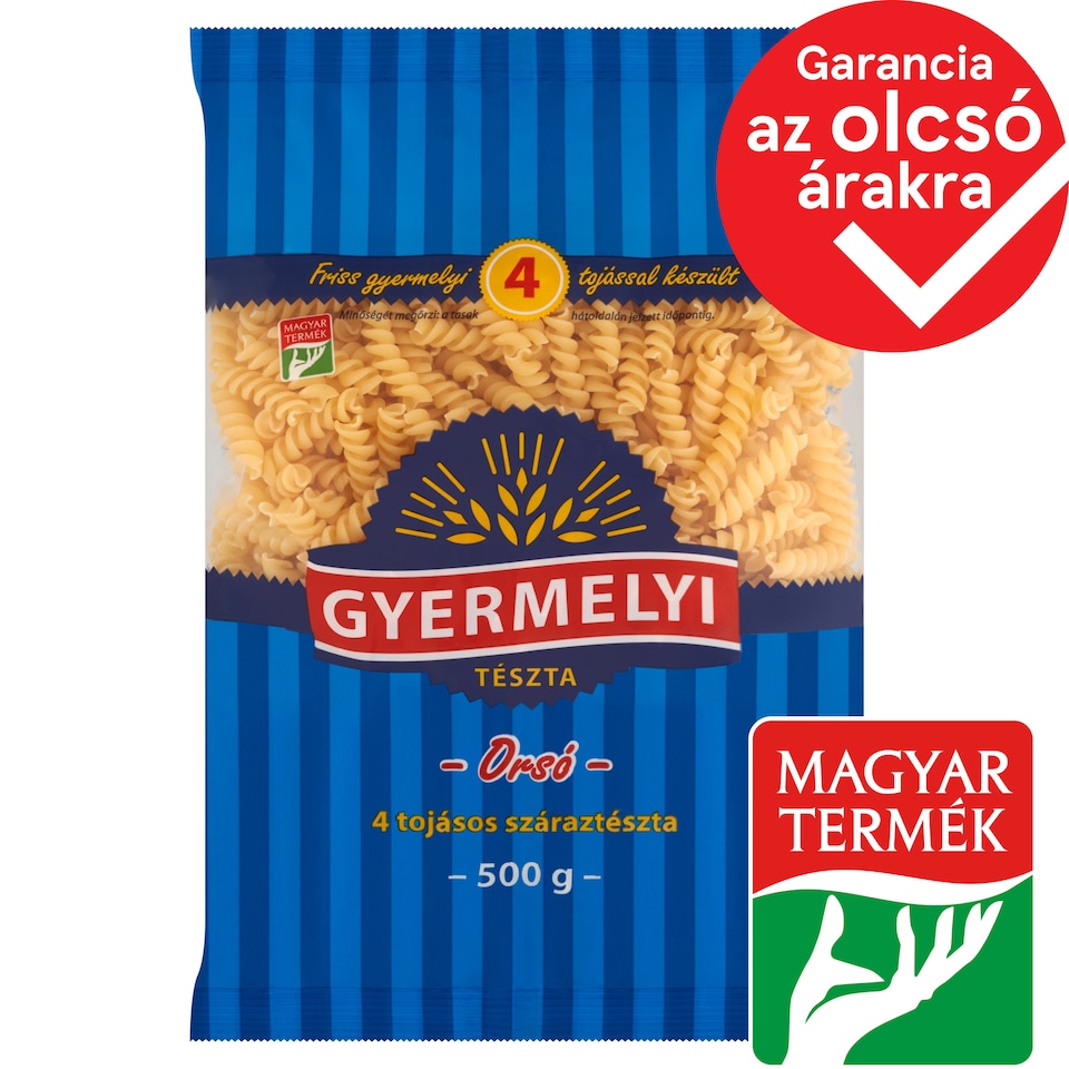 Gyermelyi orsó 4 tojásos száraztészta 500 g