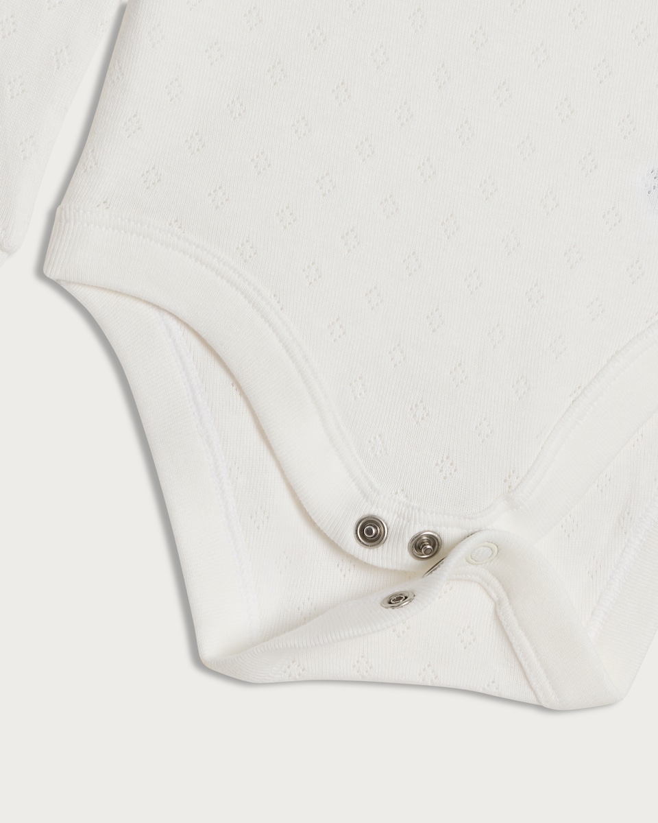 image 1 of F&F Baby 3-Piece Pure Cotton I'm New Here Set in White