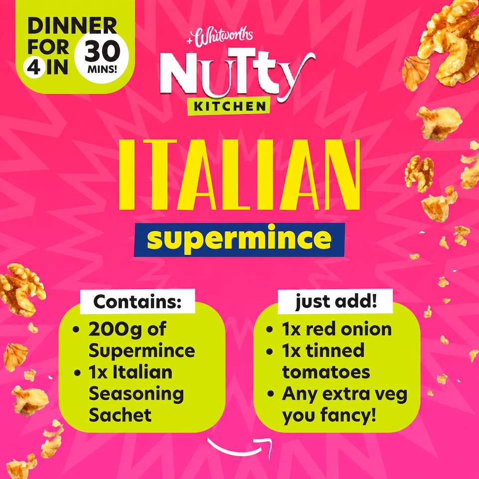 image 1 of Whitworths Nutty Kitchen Italian Super Mince 200g