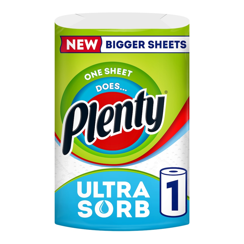 image 1 of Plenty Ultrasorb Kitchen Roll 1 Roll