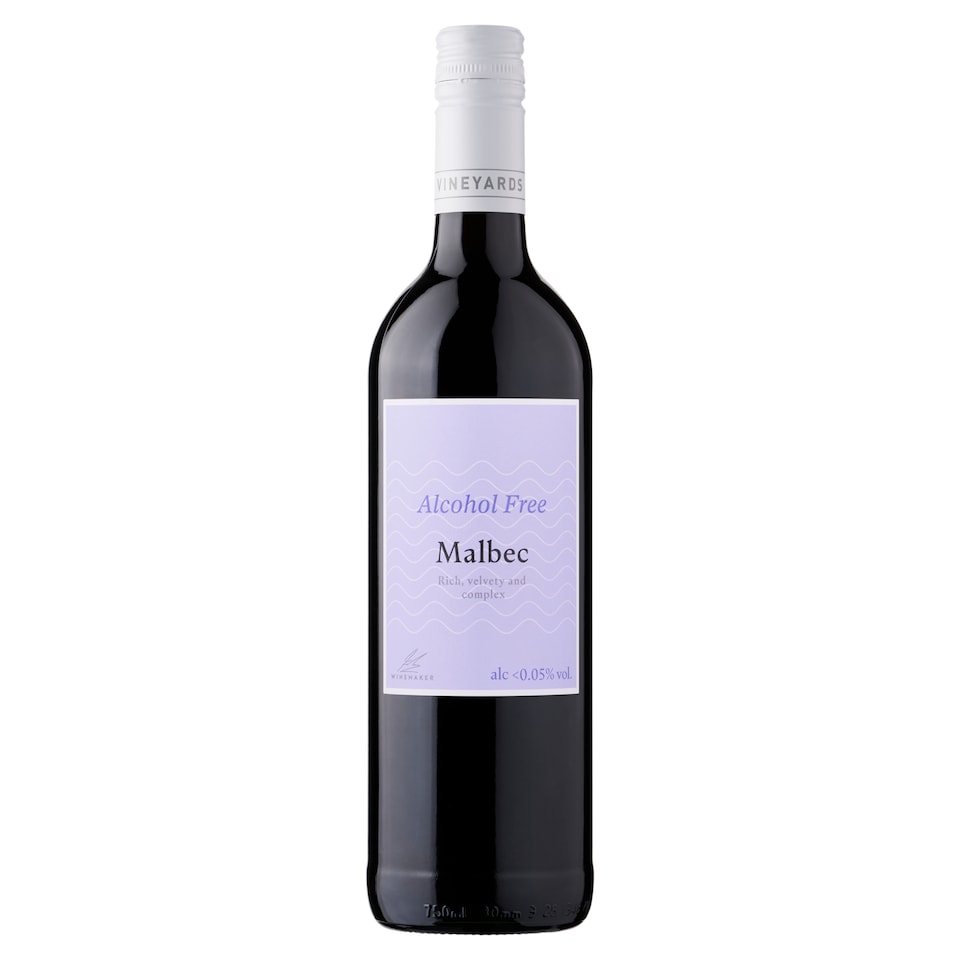image 1 of Vineyards Malbec Soft Drink from Dealcoholized Red Wine 750ml