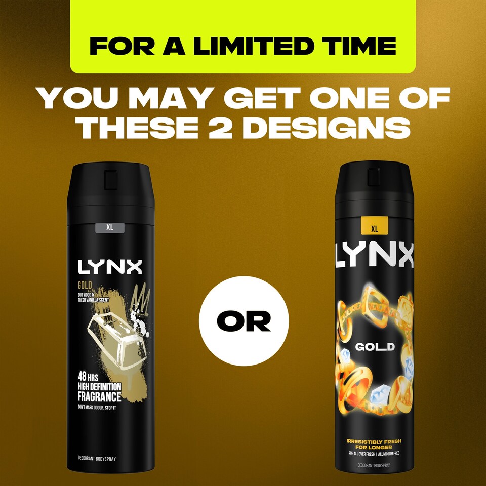 image 1 of Lynx Gold 48h Deodorant Bodyspray 150ml