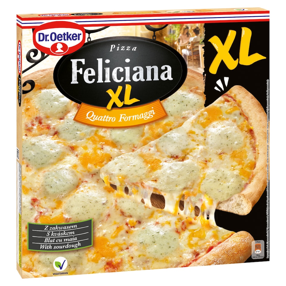 Dr. Oetker Feliciana Pizza Quattro Formaggi XL 445g