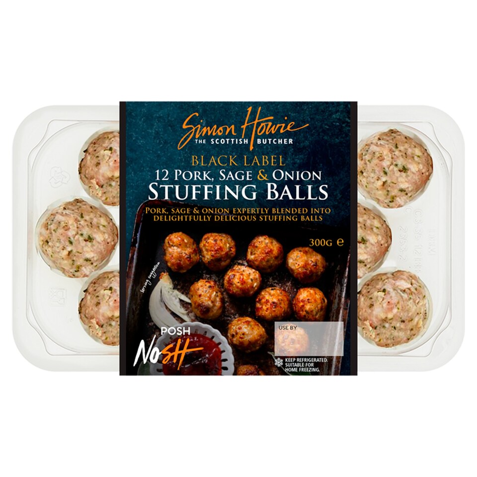 Simon Howie Pork Sage And Onion Stuffing Balls 300G Tesco Groceries